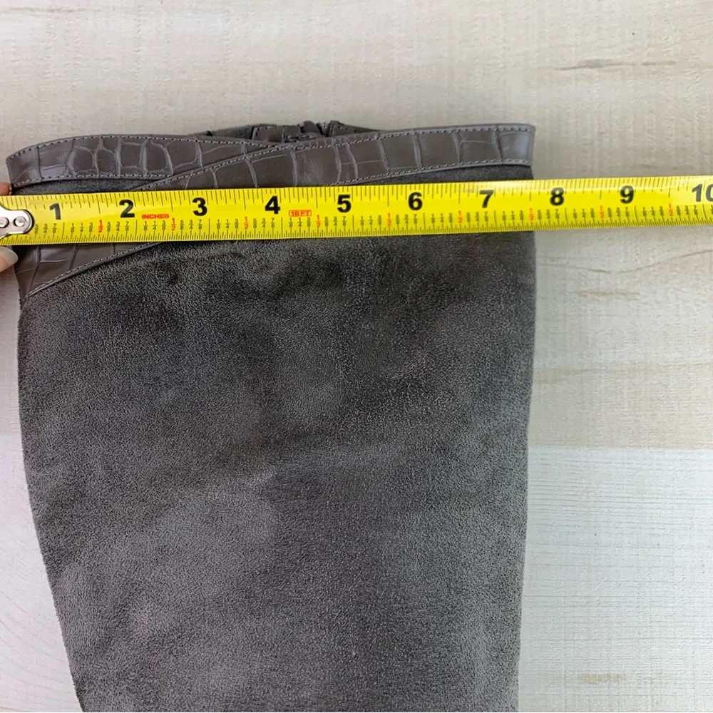 Amelia Grace Grey Knee High Boots - Picture 11 of 15
